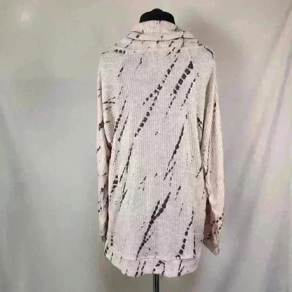 MNY‎ Marc New York Performance Medium Waffle Weave Soft Pink Long Sleeve Top - Picture 2 of 12